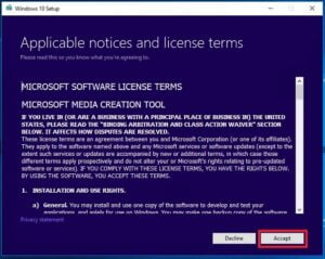 acceptlicense 300x239 1 - How to Create a Windows 10 Install USB Drive