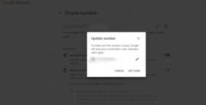 click on get code 300x153 1 - How to Change Phone Number on Gmail Account