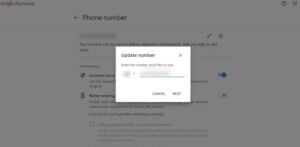tap on next 300x147 1 - How to Change Phone Number on Gmail Account