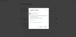 verify code 300x147 1 - How to Change Phone Number on Gmail Account